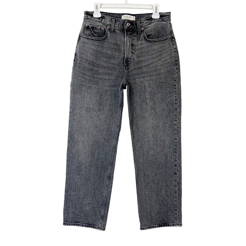 Abercrombie Fitch The Vintage Straight High Rise Jeans Women's Size 28‎ Black